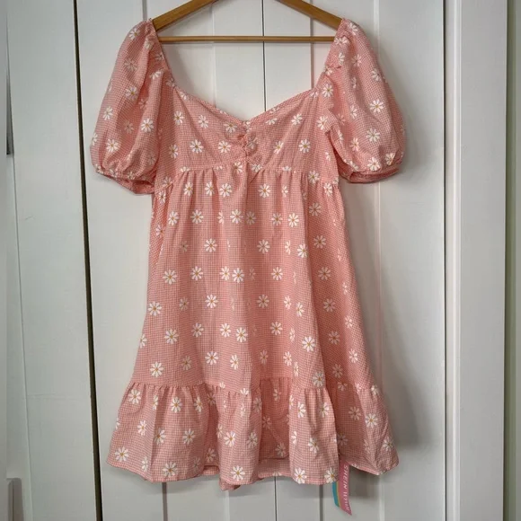 New Shein Floral Milkmaid Mini Dress - Picture 3 of 6